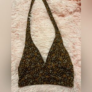 Floral halter top